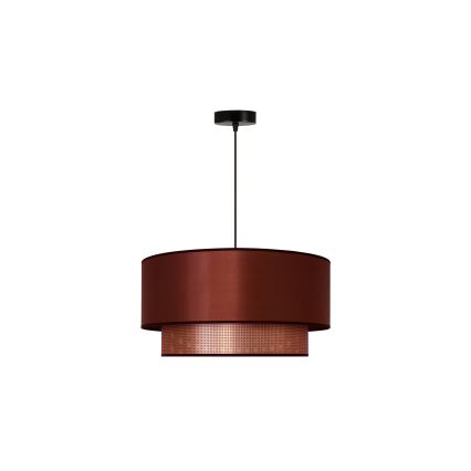 Duolla - Lustr na lanku COPPER SHINY 1xE27/15W/230V pr. 45 cm měděná