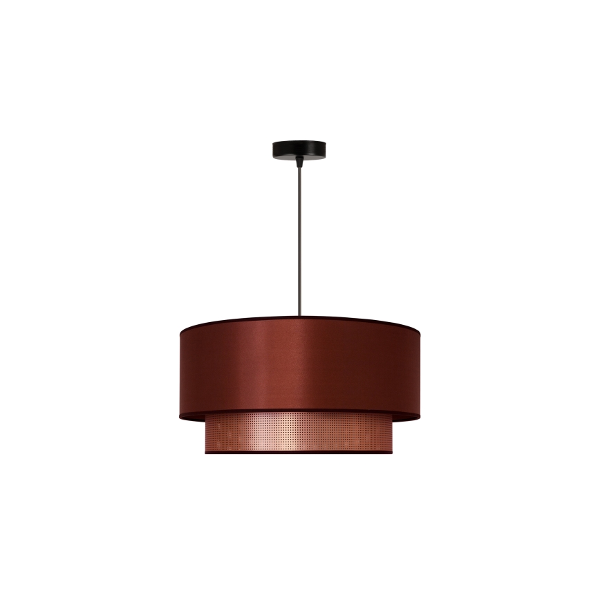 Duolla - Lustr na lanku COPPER SHINY 1xE27/15W/230V pr. 45 cm měděná