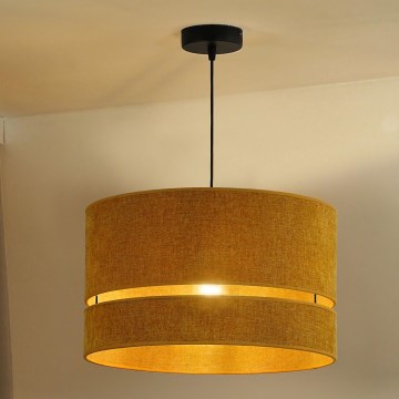 Duolla - Lustr na lanku DOUBLE 1xE27/15W/230V pr. 40 cm oranžová