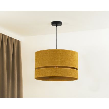 Duolla - Lustr na lanku DOUBLE 1xE27/15W/230V pr. 40 cm oranžová