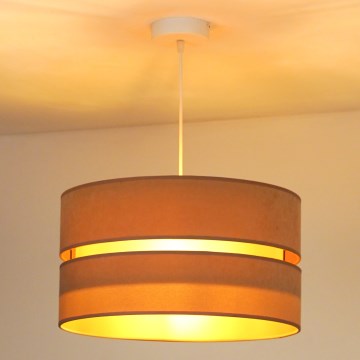 Duolla - Lustr na lanku DUO 1xE27/15W/230V pr. 40 cm béžová