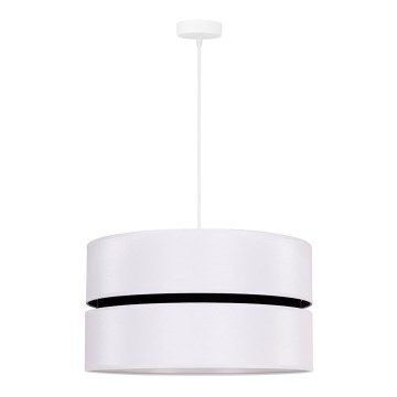 Duolla - Lustr na lanku DUO 1xE27/15W/230V pr. 40 cm bílá/černá