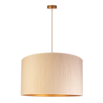 Duolla - Lustr na lanku ESSEX 1xE27/40W/230V pr. 45 cm béžová/zlatá