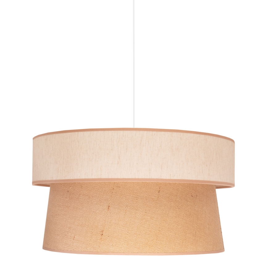 Duolla - Lustr na lanku ETNIC 1xE27/40W/230V pr. 45 cm béžová