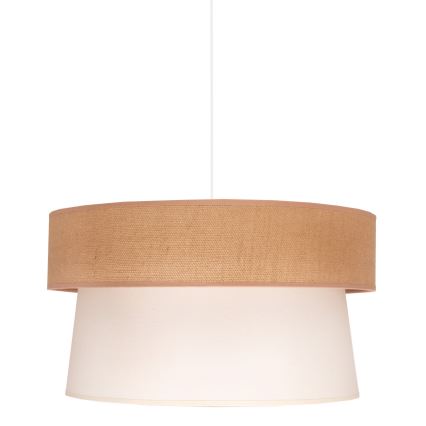 Duolla - Lustr na lanku ETNIC 1xE27/40W/230V pr. 45 cm krémová/béžová