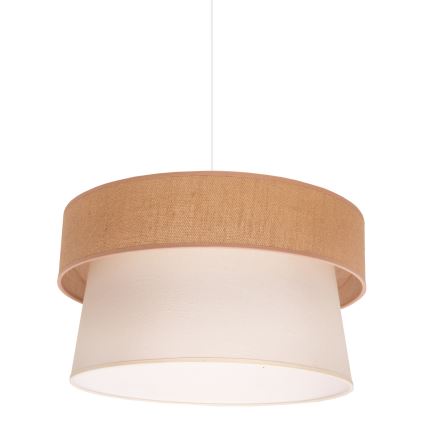 Duolla - Lustr na lanku ETNIC 1xE27/40W/230V pr. 45 cm krémová/béžová