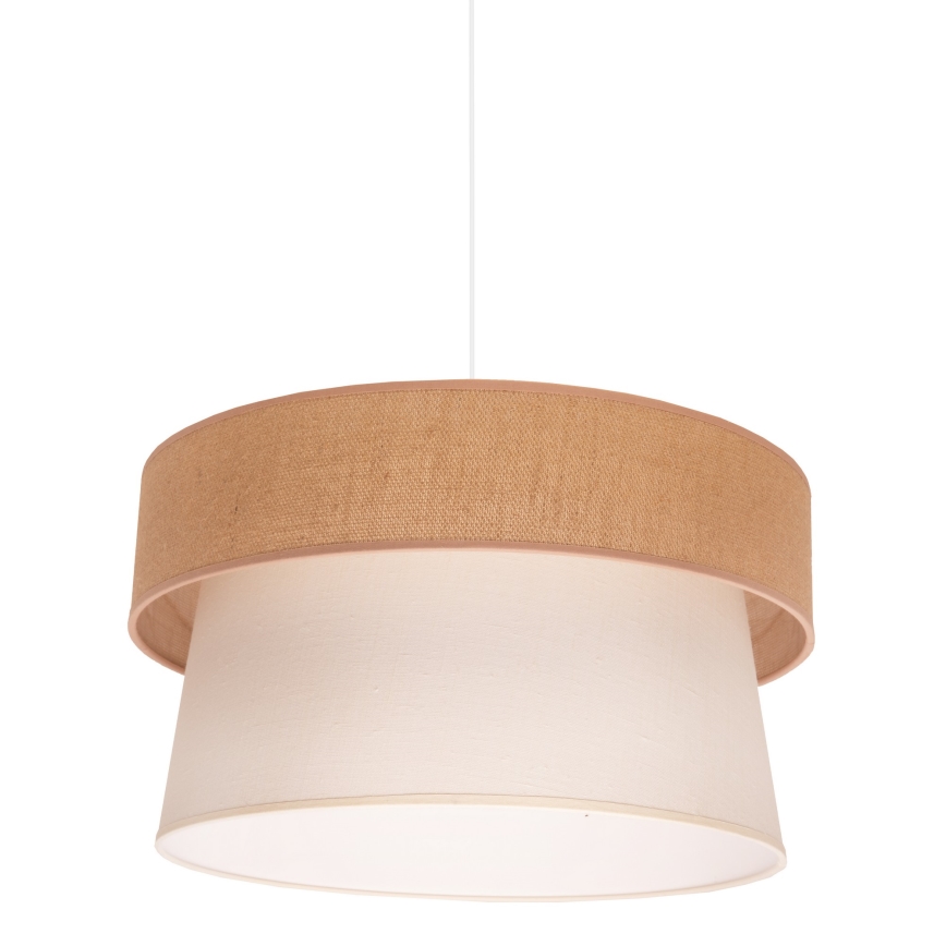Duolla - Lustr na lanku ETNIC 1xE27/40W/230V pr. 45 cm krémová/béžová