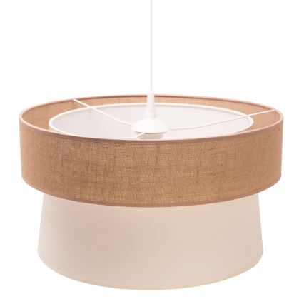 Duolla - Lustr na lanku ETNIC 1xE27/40W/230V pr. 45 cm krémová/béžová