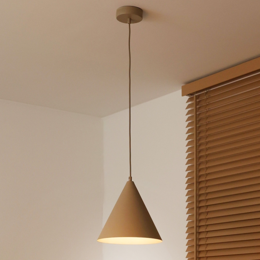 Duolla - Lustr na lanku IRONLINE 1xG9/3W/230V pr. 25 cm béžová