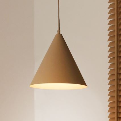 Duolla - Lustr na lanku IRONLINE 1xG9/3W/230V pr. 25 cm béžová