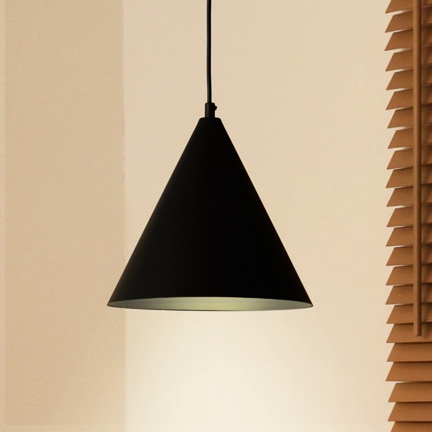 Duolla - Lustr na lanku IRONLINE 1xG9/3W/230V pr. 25 cm černá