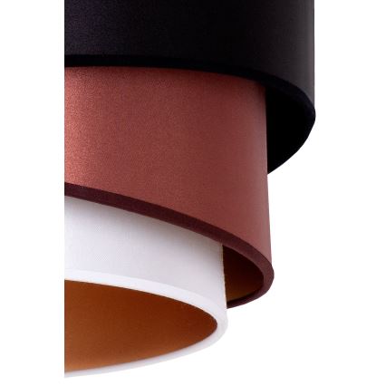 Duolla - Lustr na lanku KOBO 1xE27/15W/230V pr. 45 cm černá/vínová/stříbrná