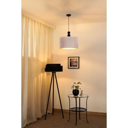 Duolla - Lustr na lanku LYON 1xE27/15W/230V pr. 40 cm béžová