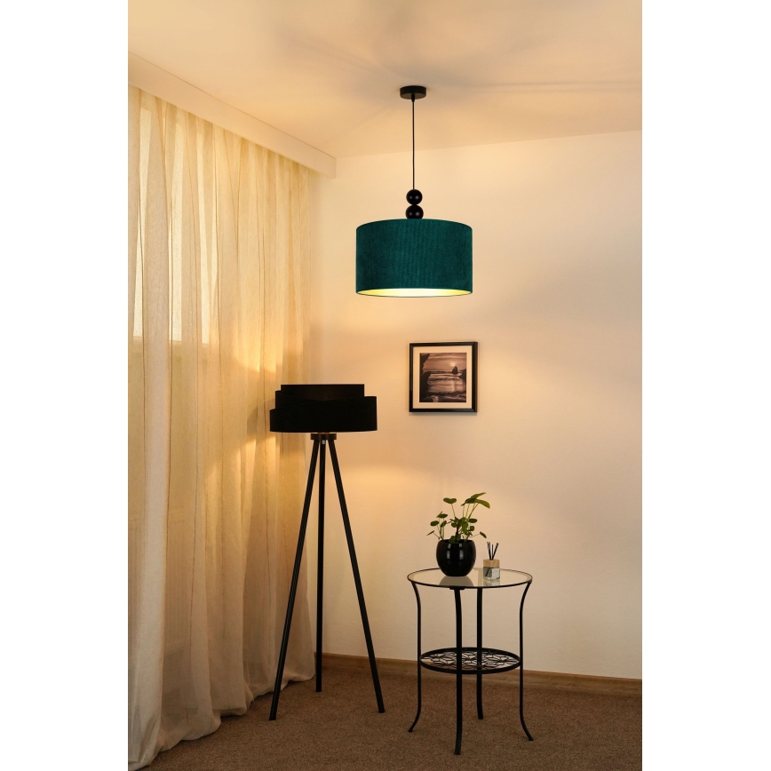 Duolla - Lustr na lanku LYON 1xE27/15W/230V pr. 40 cm zelená