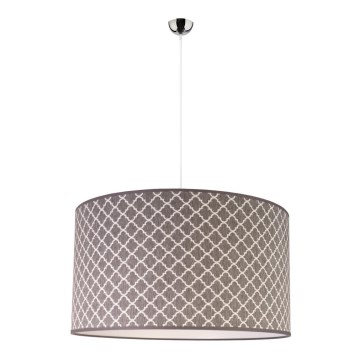 Duolla - Lustr na lanku MAROKO 1xE27/40W/230V pr. 45 cm šedá