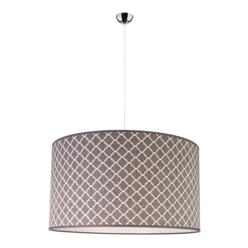 Duolla - Lustr na lanku MAROKO 1xE27/40W/230V pr. 45 cm šedá