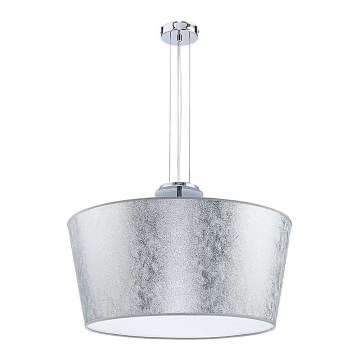Duolla - Lustr na lanku OPERA 3xE14/40W/230V pr. 55 cm stříbrná