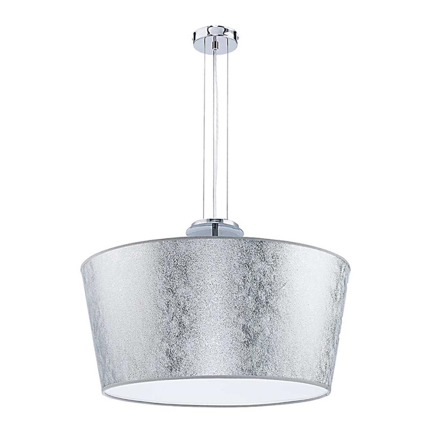 Duolla - Lustr na lanku OPERA 3xE14/40W/230V pr. 55 cm stříbrná