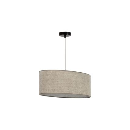 Duolla - Lustr na lanku OVAL 1xE27/15W/230V hnědá