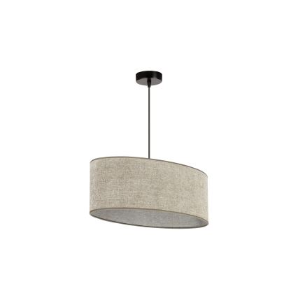 Duolla - Lustr na lanku OVAL 1xE27/15W/230V hnědá