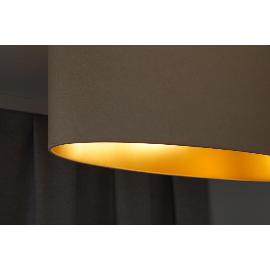 Duolla - Lustr na lanku OVAL VEGAN 2xE27/15W/230V krémová
