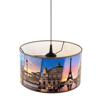 Duolla - Lustr na lanku PARIS 1xE27/15W/230V pr. 35 cm