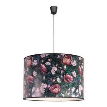Duolla - Lustr na lanku PRINT L 1xE27/40W/230V pr. 45 cm květiny