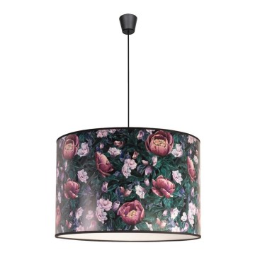 Duolla - Lustr na lanku PRINT M 1xE27/40W/230V pr. 35 cm růže