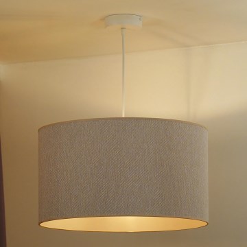 Duolla - Lustr na lanku ROLLER ECO RECYCLING 1xE27/15W/230V pr. 45 cm krémová