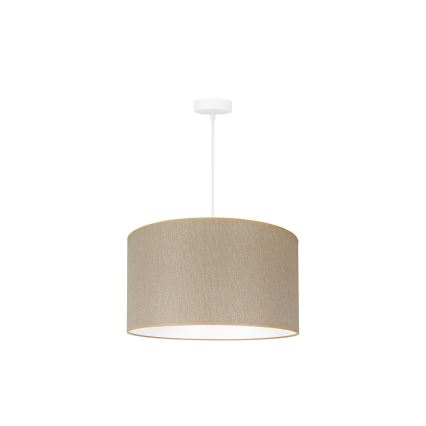Duolla - Lustr na lanku ROLLER ECO RECYCLING 1xE27/15W/230V pr. 45 cm krémová