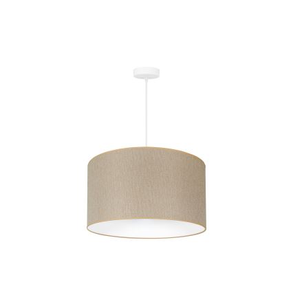 Duolla - Lustr na lanku ROLLER ECO RECYCLING 1xE27/15W/230V pr. 45 cm krémová