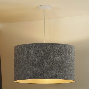 Duolla - Lustr na lanku ROLLER ECO RECYCLING 1xE27/15W/230V pr. 45 cm šedá
