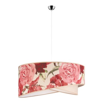 Duolla - Lustr na lanku ROYAL 1xE27/40W/230V pr. 50 cm růžová