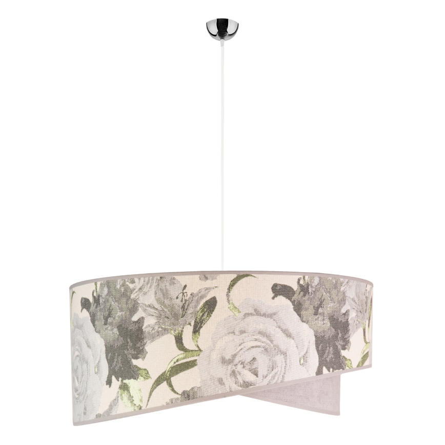 Duolla - Lustr na lanku ROYAL 1xE27/40W/230V pr. 50 cm šedá