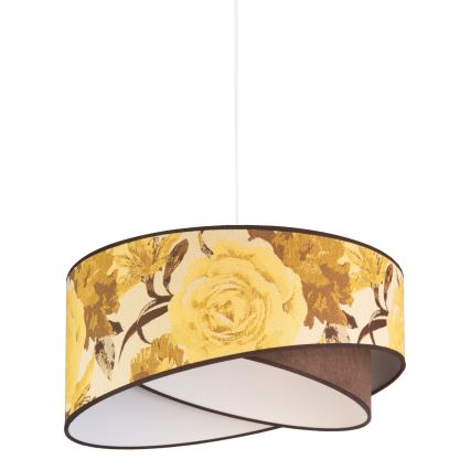 Duolla - Lustr na lanku ROYAL 1xE27/40W/230V pr. 50 cm žlutá
