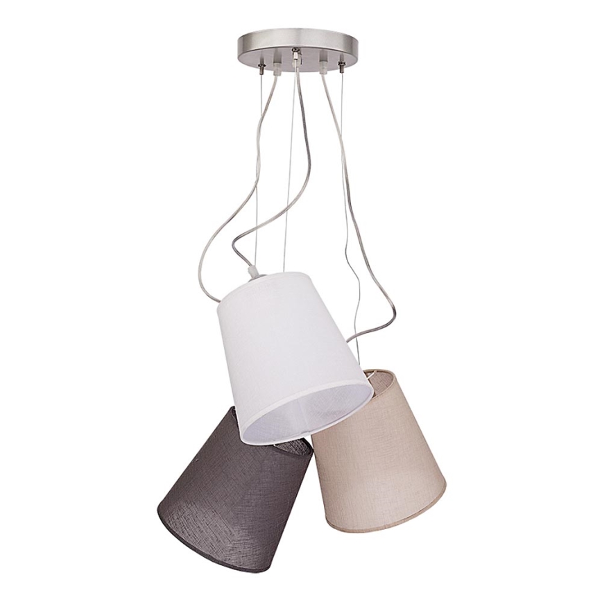 Duolla - Lustr na lanku SHANDY 3xE27/40W/230V pr. 25 cm