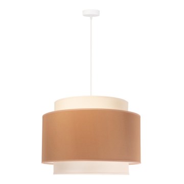 Duolla - Lustr na lanku SOHO 1xE27/40W/230V pr. 40 cm béžová/krémová