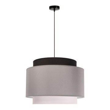 Duolla - Lustr na lanku SOHO 1xE27/40W/230V pr. 40 cm šedá/černá/bílá