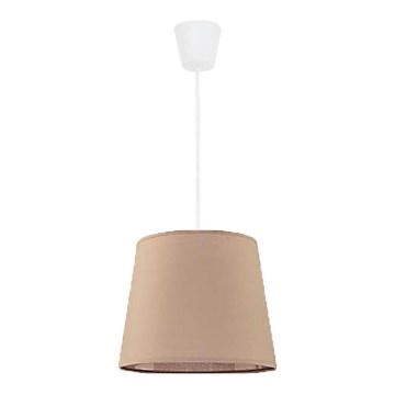 Duolla - Lustr na lanku SOLO 1xE27/40W/230V pr. 24 cm béžová