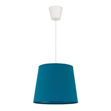 Duolla - Lustr na lanku SOLO 1xE27/40W/230V pr. 24 cm modrá