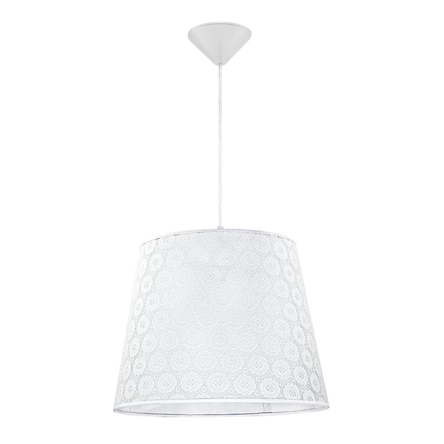 Duolla - Lustr na lanku SYMPHONY 1xE27/40W/230V pr. 38 cm bílá