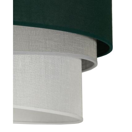 Duolla - Lustr na lanku TRIO 1xE27/15W/230V pr. 45 cm zelená/šedá/bílá