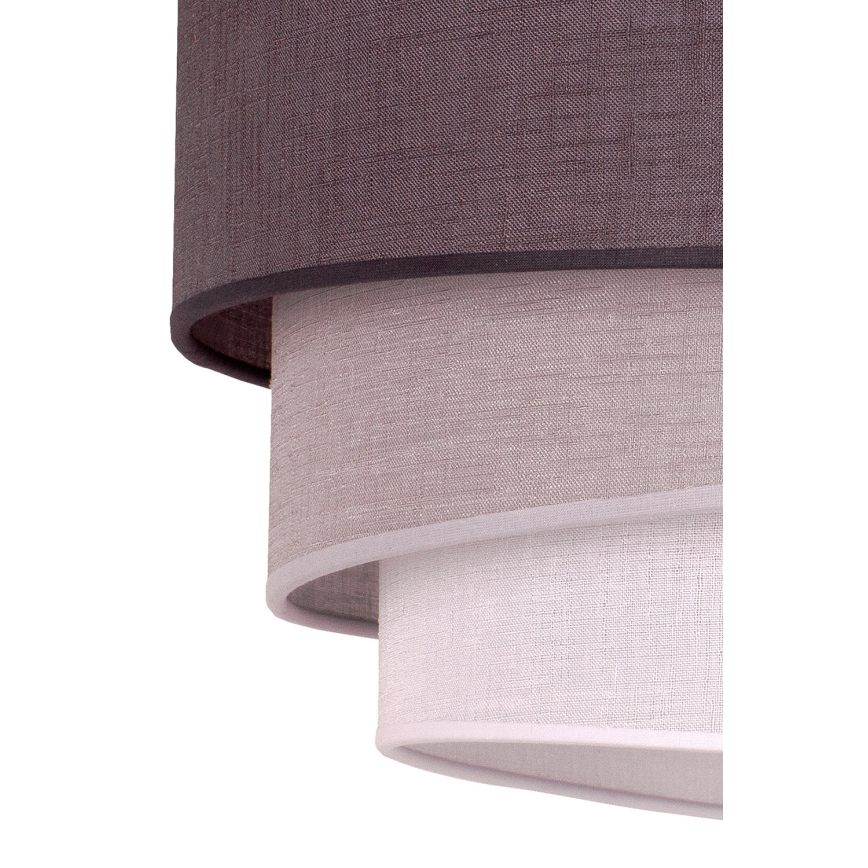 Duolla - Lustr na lanku TRIO 1xE27/40W/230V pr. 45 cm antracit/šedá/bílá