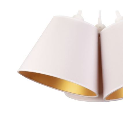 Duolla - Lustr na lanku TWIGGY 3xE27/40W/230V pr. 60 cm bílá