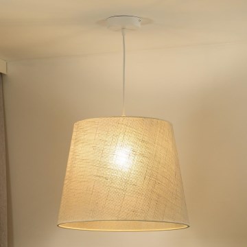 Duolla - Lustr na lanku YUTE 1xE27/15W/230V pr. 38 cm šedá