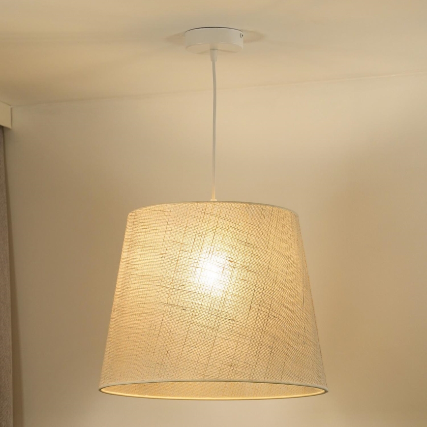 Duolla - Lustr na lanku YUTE 1xE27/15W/230V pr. 38 cm šedá