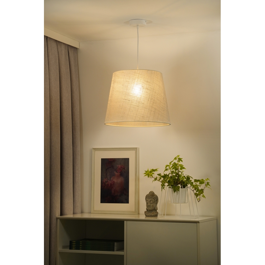 Duolla - Lustr na lanku YUTE 1xE27/15W/230V pr. 38 cm šedá