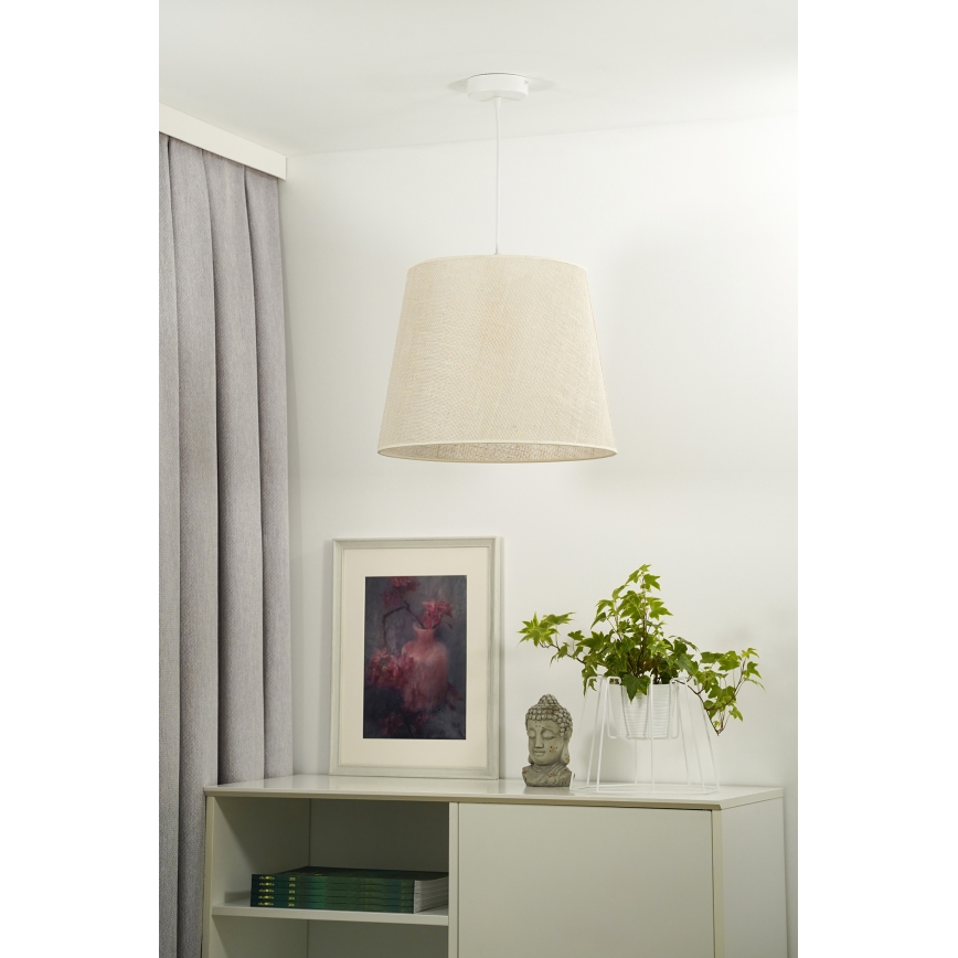 Duolla - Lustr na lanku YUTE 1xE27/15W/230V pr. 38 cm šedá