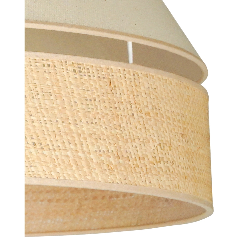 Duolla - Lustr na lanku YUTE AVIGNON 1xE27/15W/230V pr. 60 cm krémová/béžová
