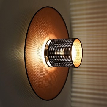 Duolla - Nástěnné svítidlo TOKYO SHINY 1xE27/15W/230V pr. 50 cm měděná/černá
